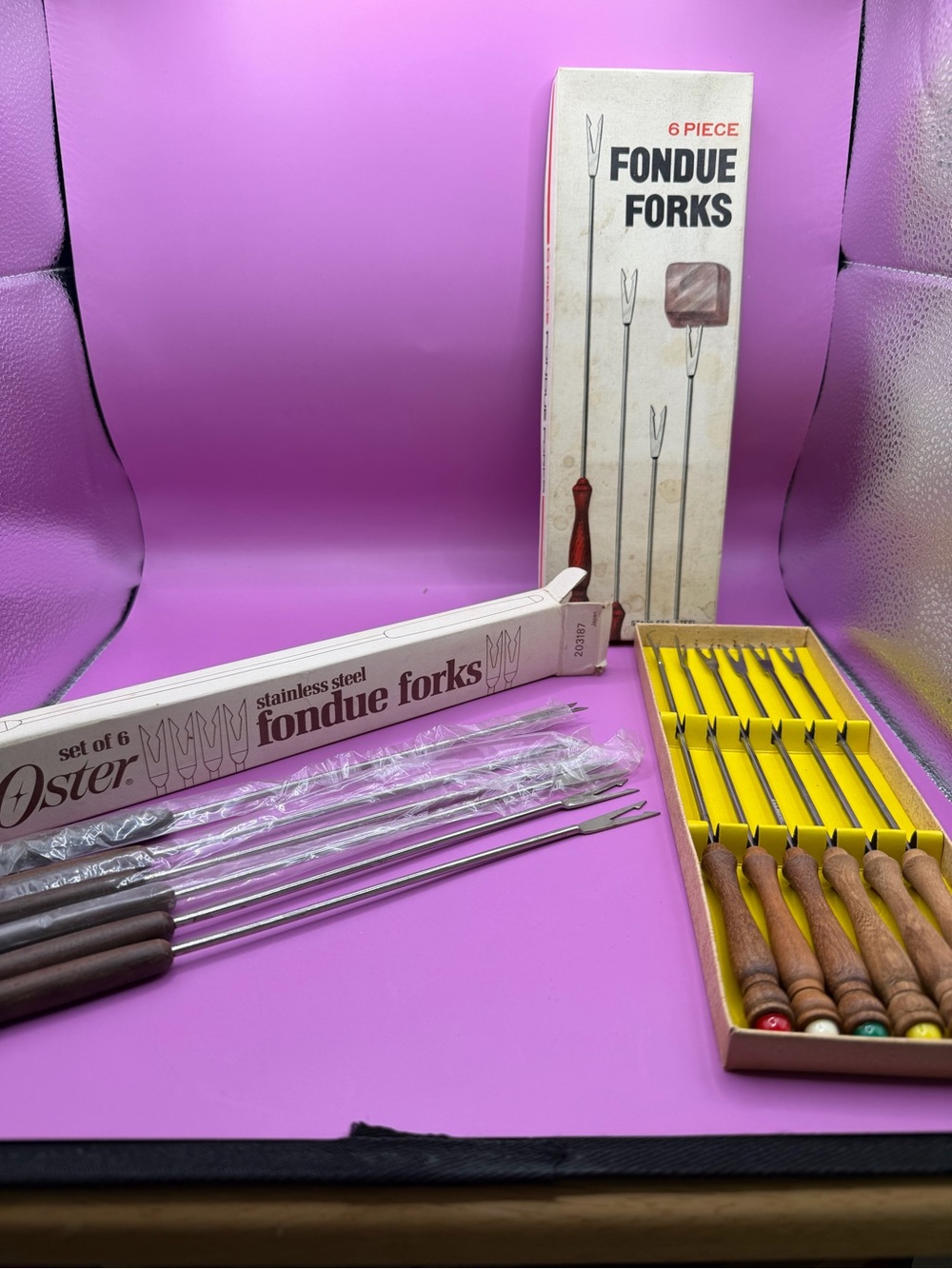 Stainless Steel Fondue Forks - 2 sets of 6